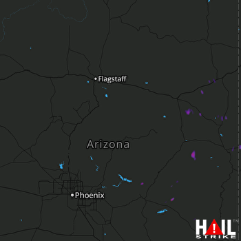 Hail Map FLAGSTAFF 08-14-2017
