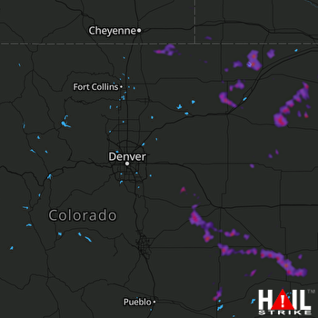 Hail Map Simla, CO 08-17-2019
