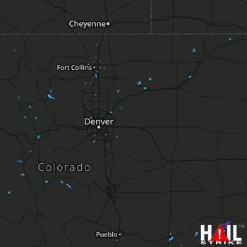 Hail Map DENVER 06-20-2021