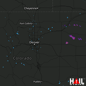 Hail Map DENVER 05-25-2017