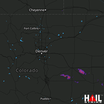 Hail Map DENVER 06-29-2017