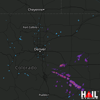 Hail Map Peyton, CO 06-29-2017