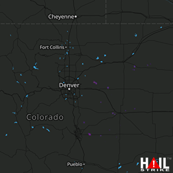 Hail Map DENVER 07-22-2017