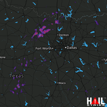 Hail Map Gainesville, TX 04-18-2019