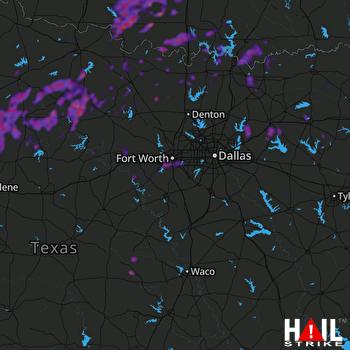 Hail Map Greenville, TX 05-01-2019
