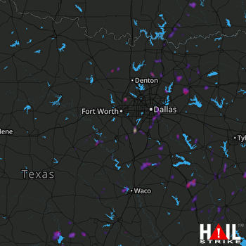 Hail Map Waco, TX 06-30-2019