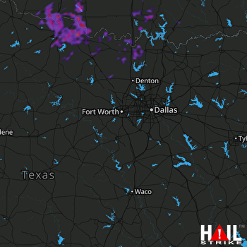 Hail Map Wichita Falls, TX 06-21-2020