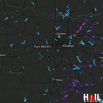 Hail Map Mabank, TX 05-11-2017