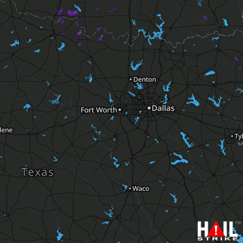 Hail Map Nocona, TX 07-05-2017