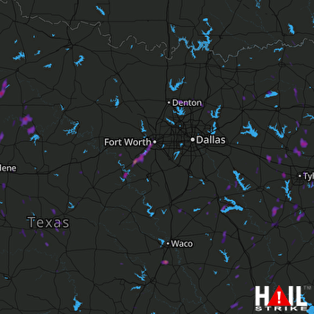 Hail Map Mckinney, TX 07-09-2017