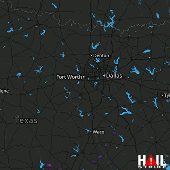 Hail Map Cedar Park, TX 07-24-2017