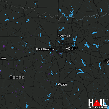 Hail Map Goldthwaite, TX 08-17-2017