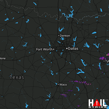 Hail Map Hawkins, TX 03-05-2018