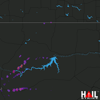 Hail Map GLASGOW 07-16-2017