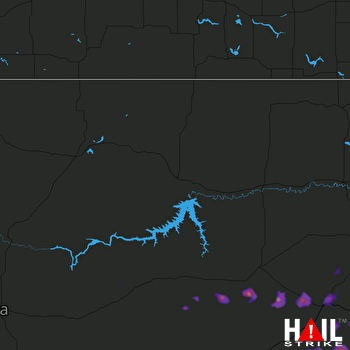 Hail Map GLASGOW 07-19-2017