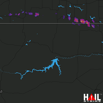 Hail Map GLASGOW 07-21-2017