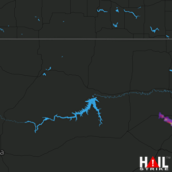 Hail Map GLASGOW 08-12-2017