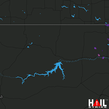 Hail Map GLASGOW 08-17-2017
