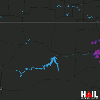 Hail Map Williston, ND 09-01-2017
