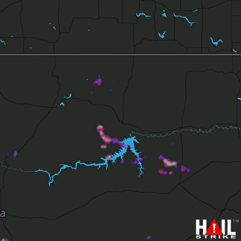 Hail Map GLASGOW 05-17-2018