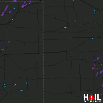 Hail Map Hays, KS 09-01-2018