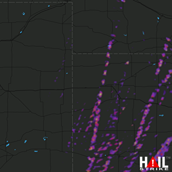 Hail Map Dodge City, KS 05-23-2019