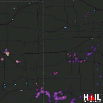 Hail Map Ulysses, KS 05-22-2020