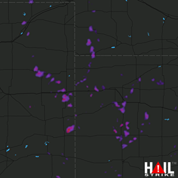 Hail Map Sterling, CO 07-02-2020