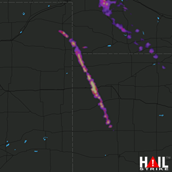 Hail Map Sutherland, NE 05-14-2021
