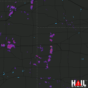 Hail Map Limon, CO 07-08-2017