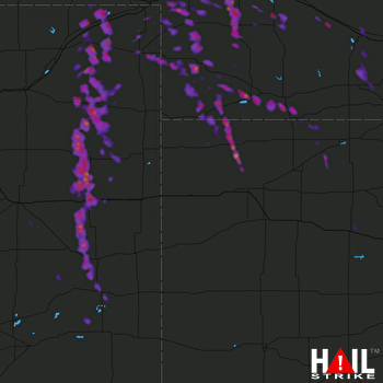 Hail Map Yuma, CO 08-03-2017