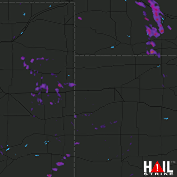Hail Map Cozad, NE 08-14-2017