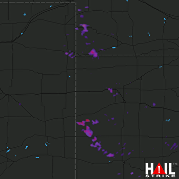 Hail Map Wray, CO 08-18-2017