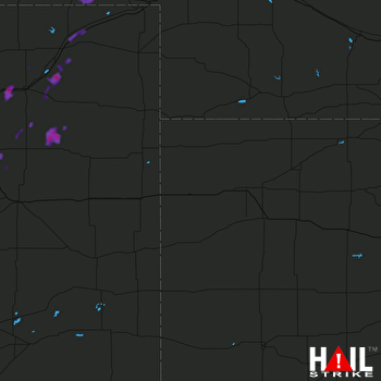 Hail Map Fort Morgan, CO 08-25-2017