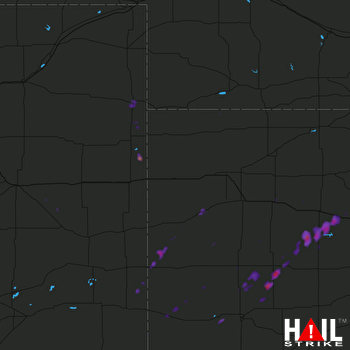 Hail Map Dighton, KS 09-25-2017