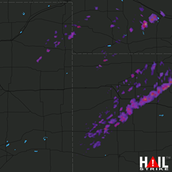 Hail Map Colby, KS 10-03-2017