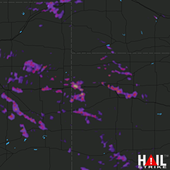 Hail Map Garden City, KS 06-24-2018
