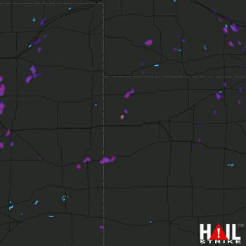 Hail Map Cozad, NE 07-05-2018
