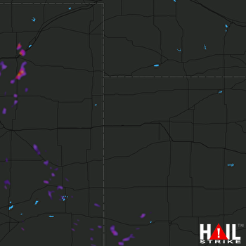 Hail Map La Junta, CO 07-18-2018