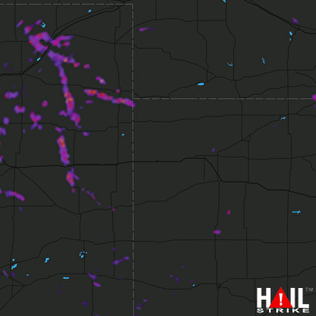 Hail Map Sterling, CO 08-08-2018