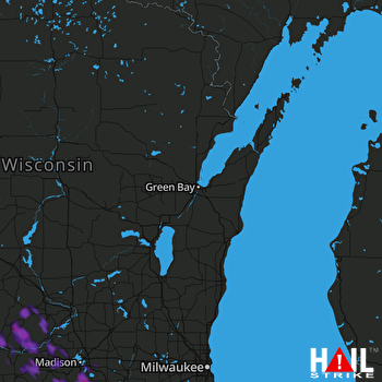 Hail Map Stoughton, WI 07-04-2019