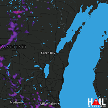 Hail Map Madison, WI 06-11-2021