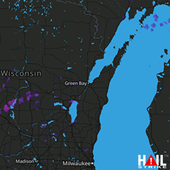 Hail Map Appleton, WI 09-20-2017