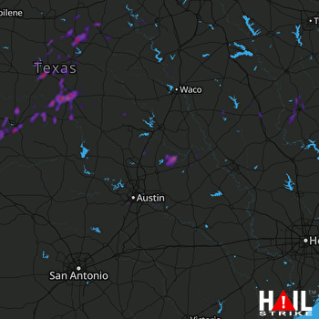 Hail Map Brownwood, TX 04-18-2019