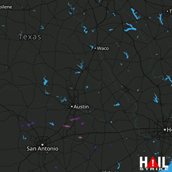 Hail Map San Marcos, TX 04-03-2020