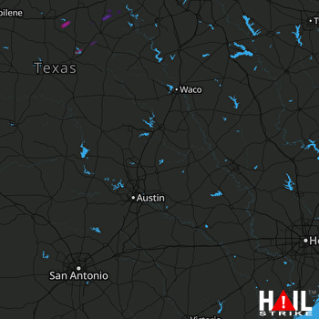 Hail Map KILLEEN 02-26-2021