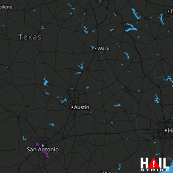 Hail Map KILLEEN 10-15-2021