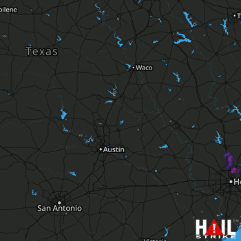 Hail Map KILLEEN 11-11-2021