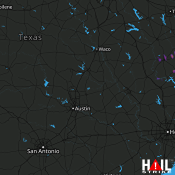 Hail Map Crockett, TX 04-26-2017