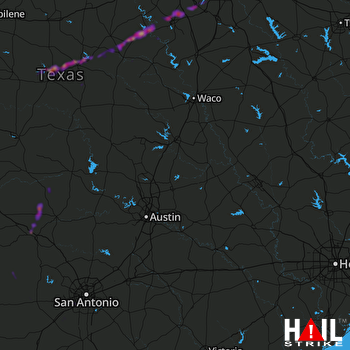 Hail Map Mansfield, TX 03-28-2018